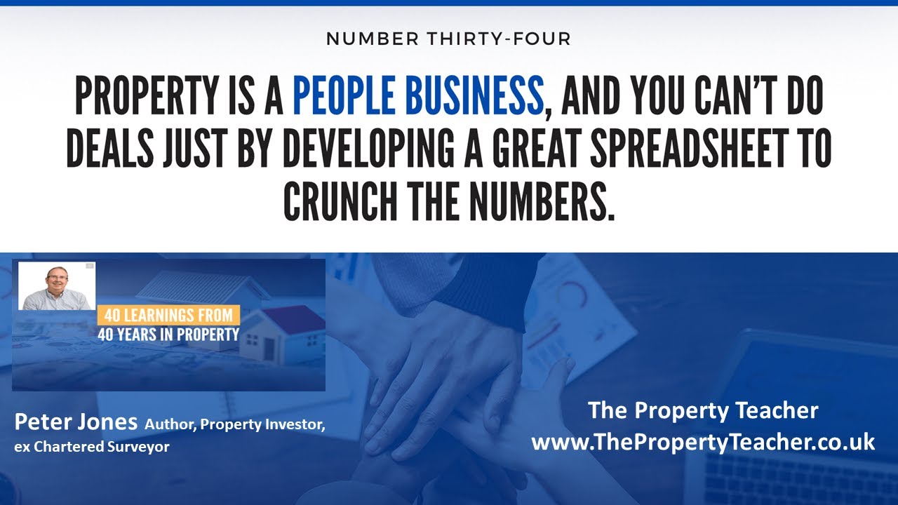 The Property Teacher - 40 Learnings From 40 Years in Property - Number ...